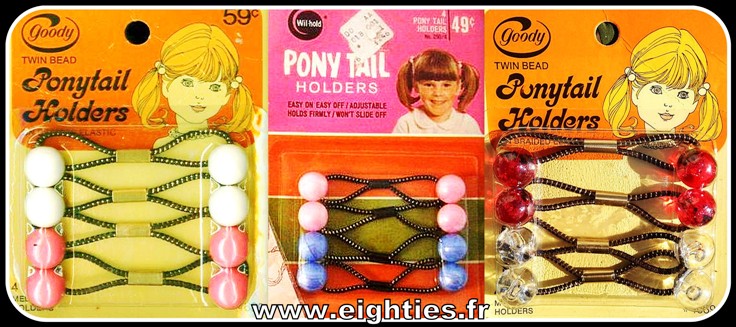 Ecole Années 70 boules Attaches couettes coiffure vintage